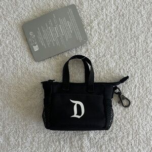 Disney Disneyland Mini Tote Bag with D Logo Keychain Bag Charm